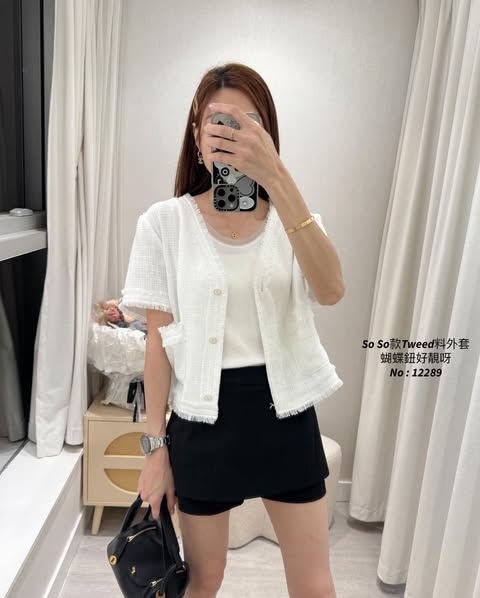 #12289  So So款Tweed 料外套