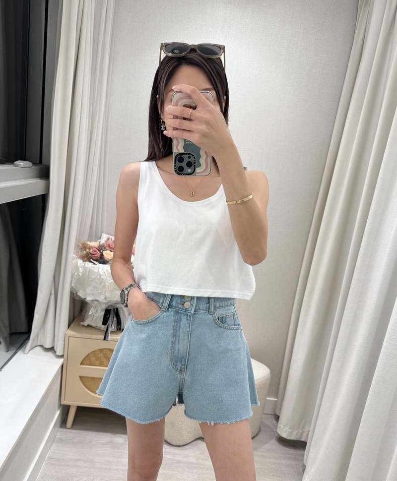 #12345  圓領短背心