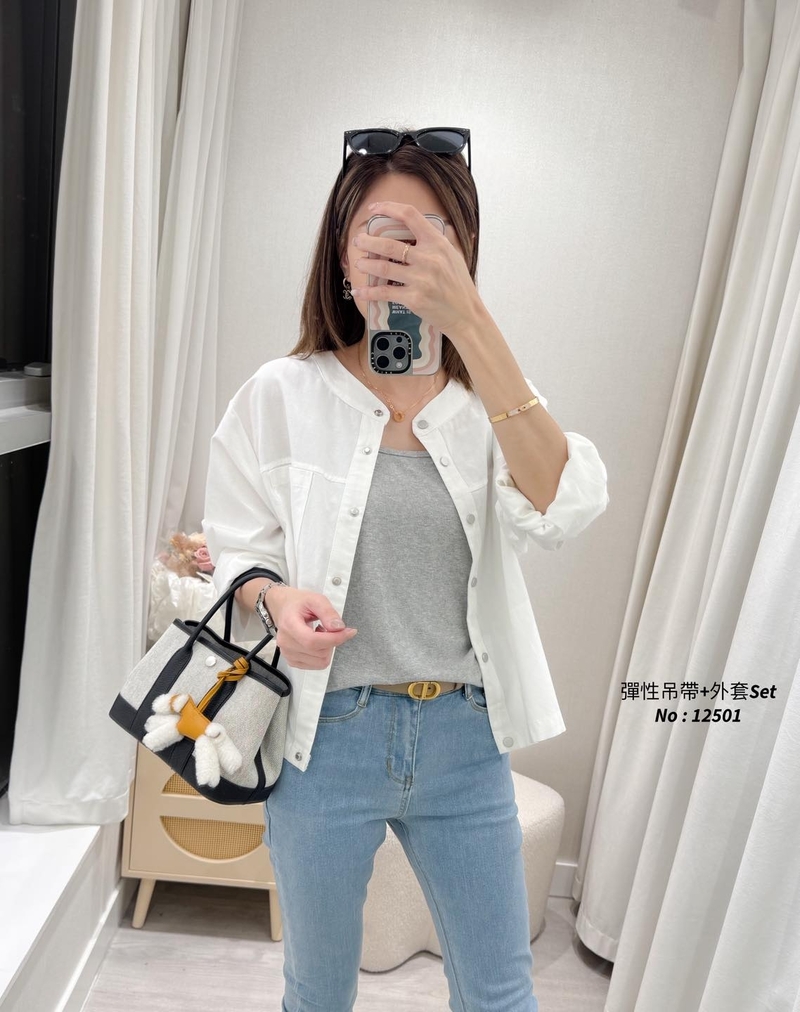 #12501 彈性吊帶 + 外套Set