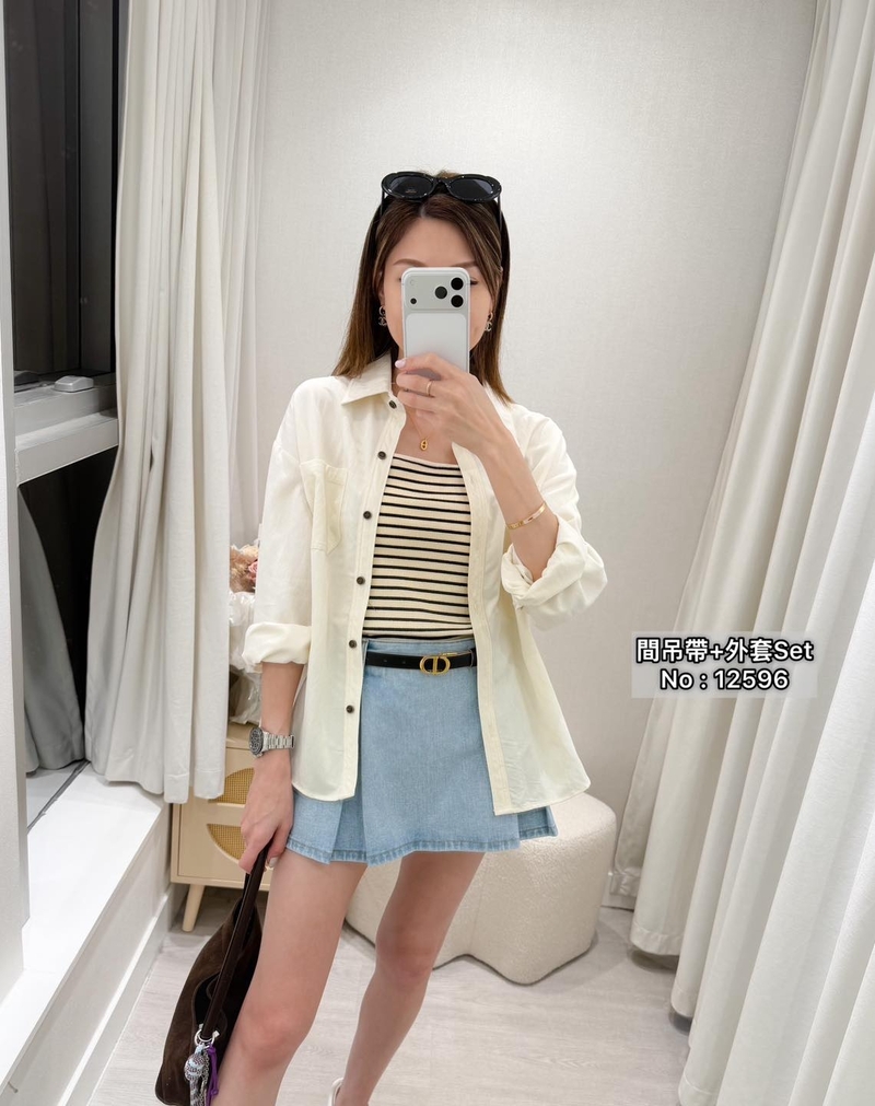 #12596  間吊帶+外套Set