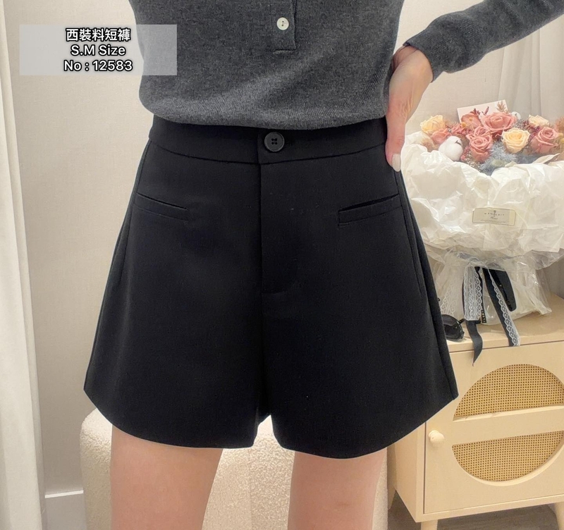 #12583 西裝料短褲