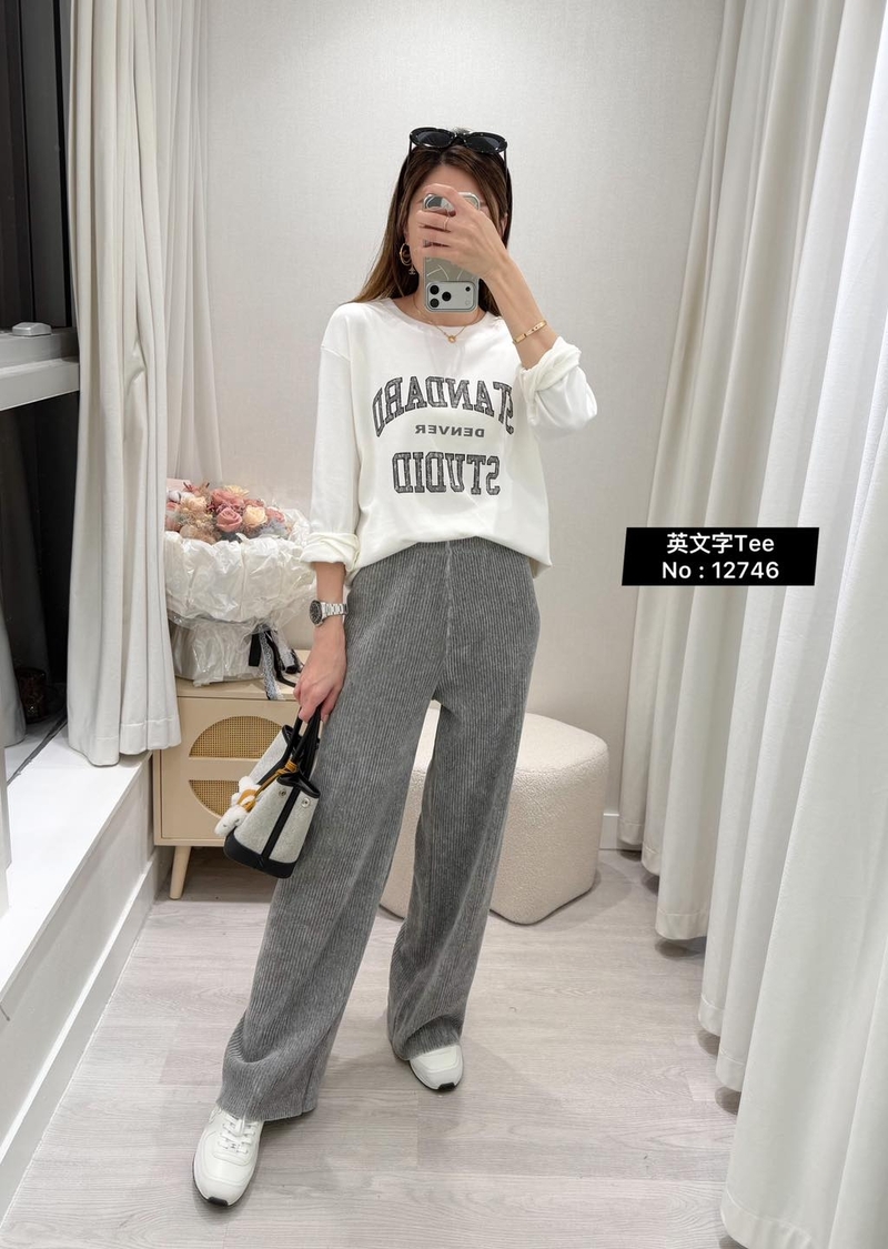 #12746  英文字Tee