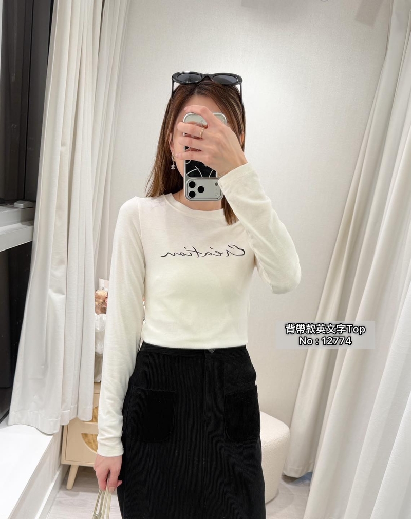 #12774 背帶款羊毛Top