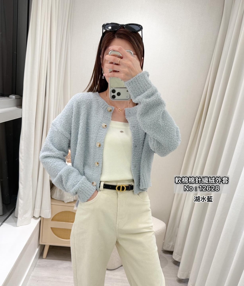 #12628  軟棉棉針織絨外套