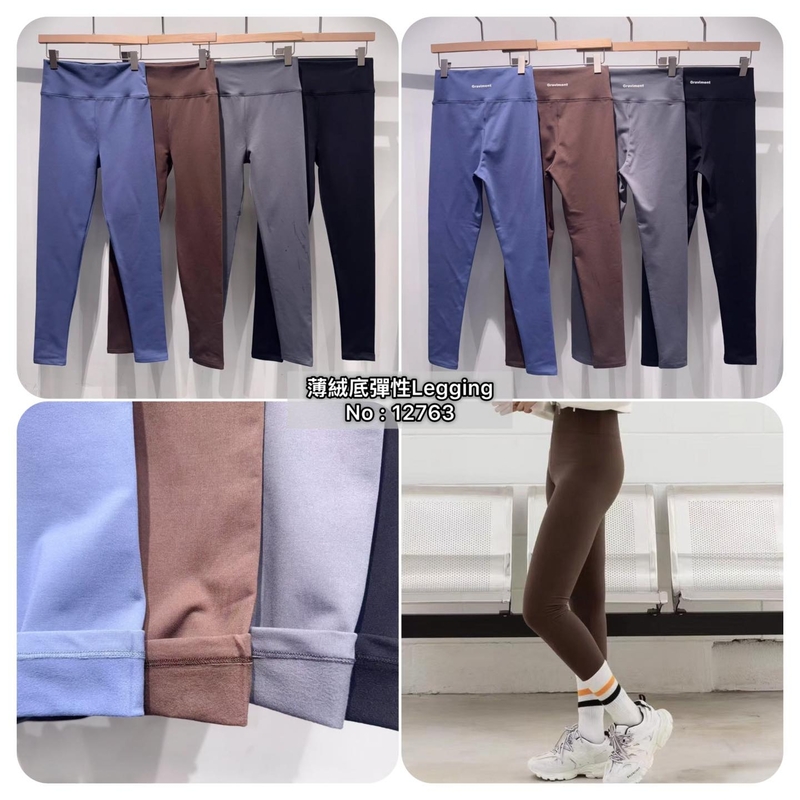 #12763  薄絨底彈性Legging