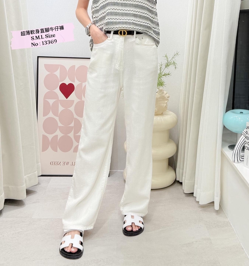 #13369  超薄軟身直腳牛仔褲